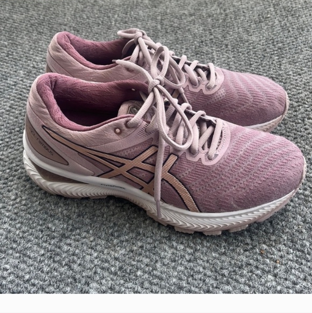 ASICS Women's Gel Nimbus Rose Gold Running Shoes  Dusty Pink